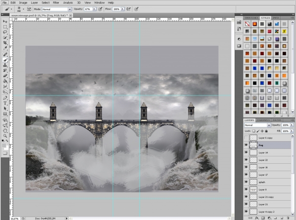 Creation of Bridge over troubled Waters: Step 12